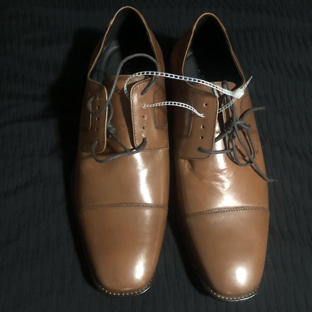 J Murphy by Johnston & Murphy Men's Dress Shoes, Size 11, Brown, Leather
